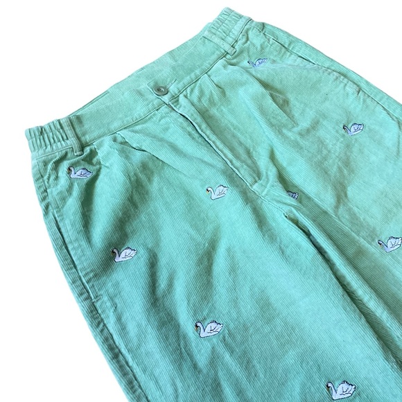 Lazy Oaf Swan Song Embroidered Corduroy Pants Men’s size 30 in Light Green - Picture 4 of 6